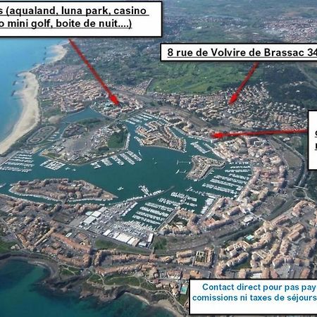 Cap D'Agde Studio Cabine 6 Pers. + Terrasse + Parking Prive + Clim Zewnętrze zdjęcie